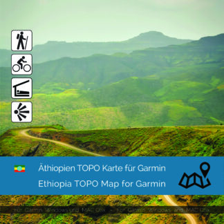 Download topographic map Ethiopia for Garmin | Garmin WorldMaps