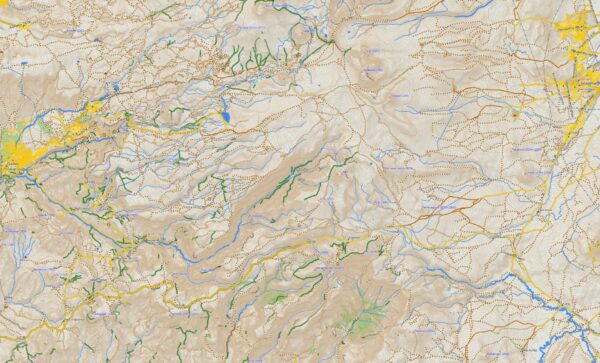 Topographic map Garmin sample Asia DEM map