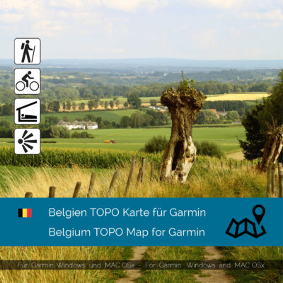 Belgium Download topographic map for Garmim