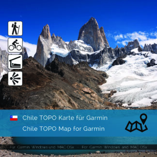 Topographic Map Chile for Garmin navigation devices Download