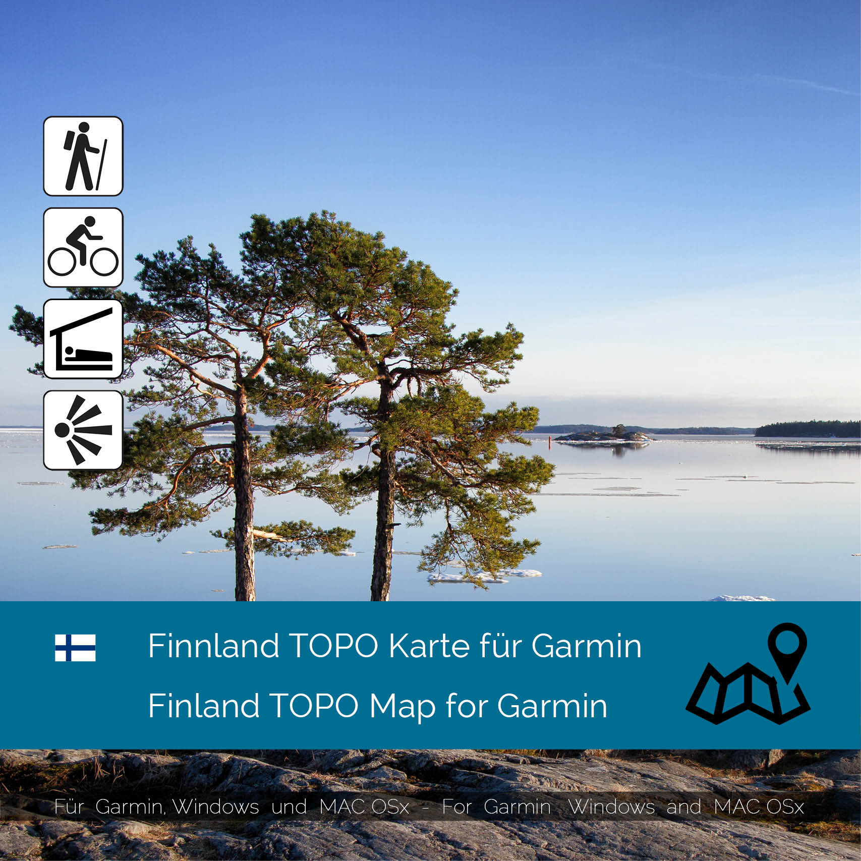 Topographic Map Finland for Garmin GPS navigation units  GarminWorldmaps