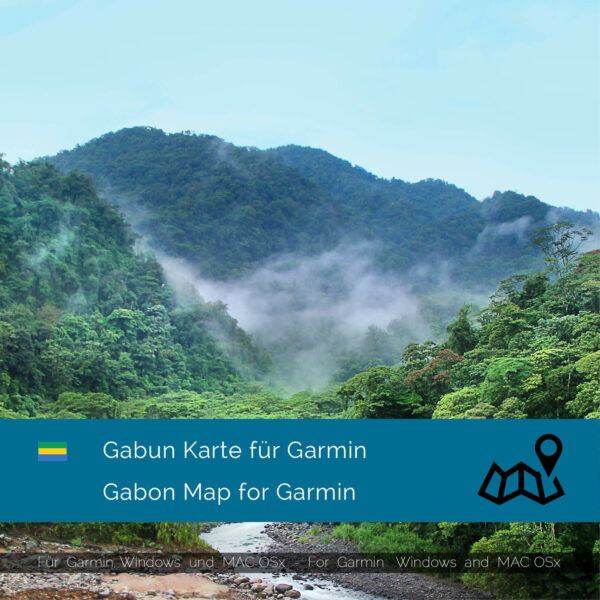 Gabon - Download GPS Map for Garmin PC & MAC