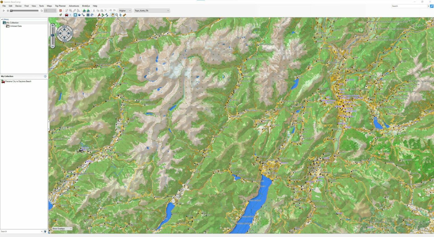 How to convert a route into a track in Garmin Basecamp