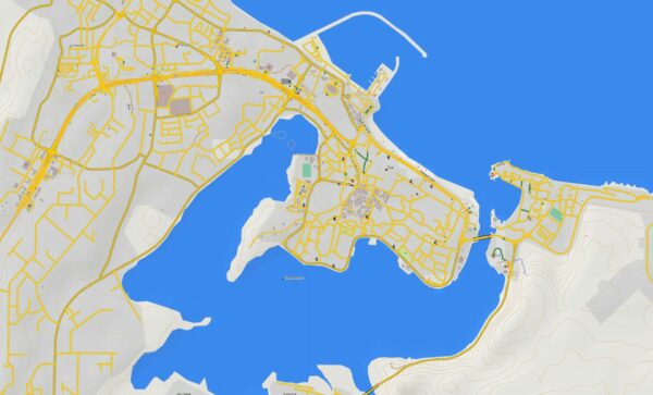 Topographic map Garmin sample GCC States DEM map