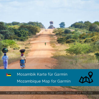 Mozambique - Download GPS Map for Garmin PC & MAC