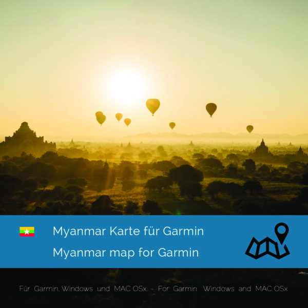Myanmar - Download GPS Map for Garmin PC & MAC