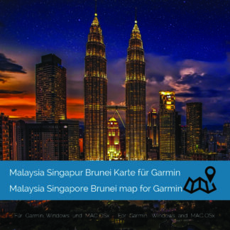 Malaysia Singapore Brunei  Map for Garmin navigation devices Download