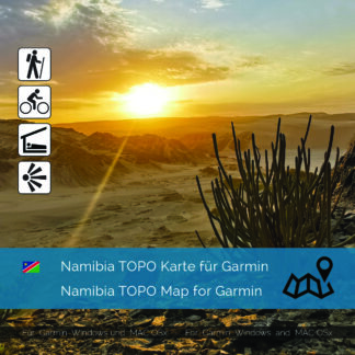 Download topographic map Namibia for Garmin | Garmin WorldMaps