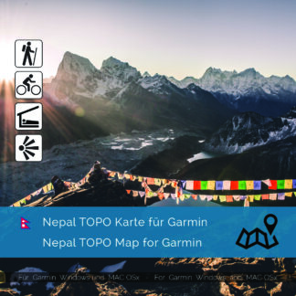 Download topographic Nepal Mongolia for Garmin