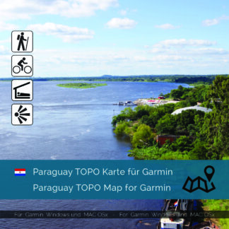 Paraguay Topographic Map Garmin