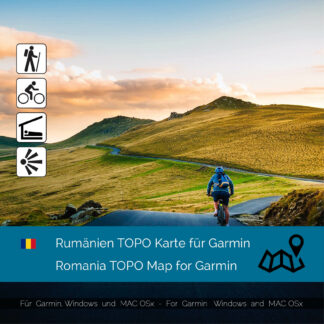 Romania Download GPS Map for Garmin PC and Mac