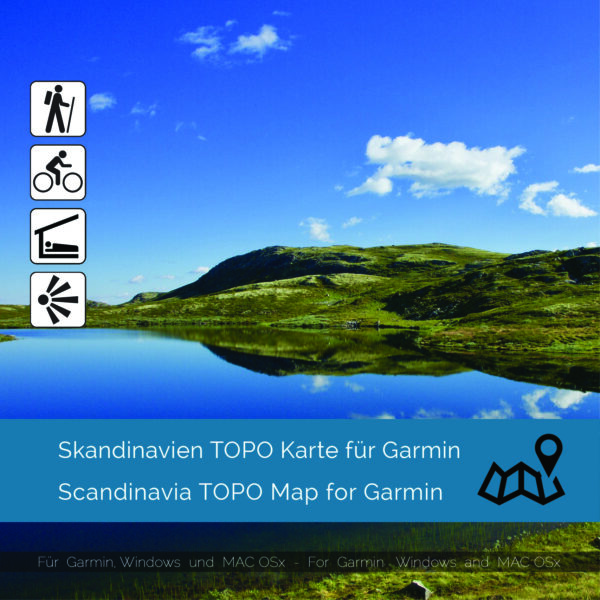 Topographic Map Scandinavia for Garmin