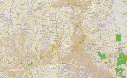 Africa topographic map for Garmin Map Sample