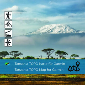 Download topographic map Tanzania for Garmin | Garmin WorldMaps