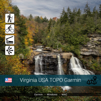 Virginia USA Topographic Map Garmin