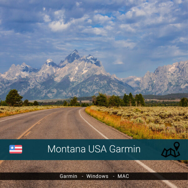 Montana USA Topographic Map Garmin
