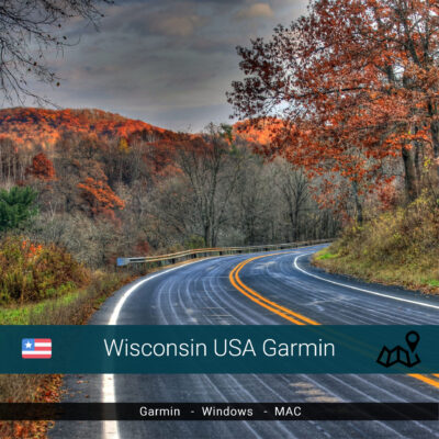 Wisconsin USA Topographic Map Garmin