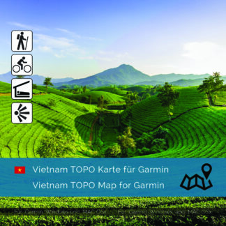 Download topographic Vietnam for Garmin