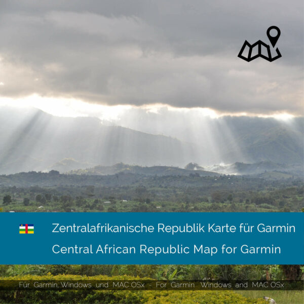 Central African Republic - Download GPS Map for Garmin PC & MAC